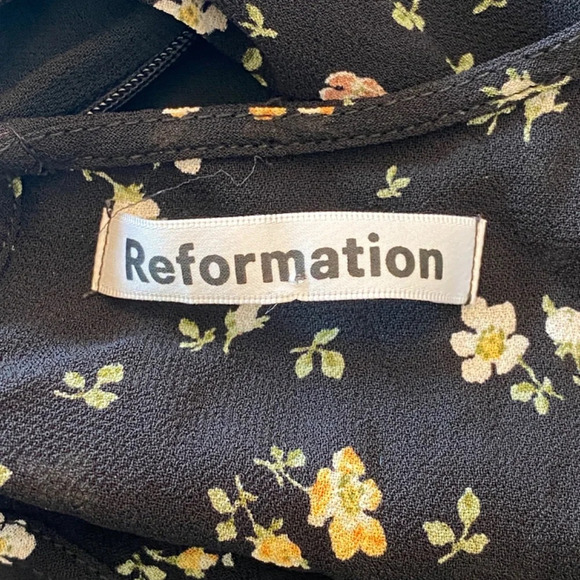 Reformation Wellfleet Venezia Floral Midi Dress Multicolor 33777 - Picture 9 of 11